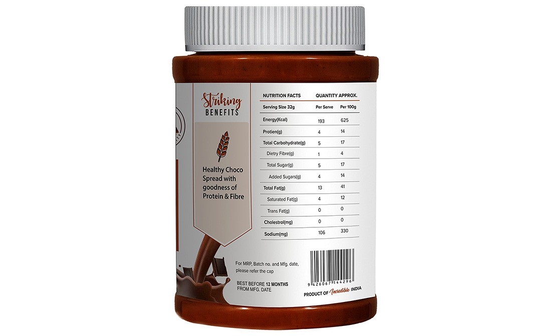 Pintola Peanut Butter Creamy Choco Spread   Plastic Jar  1 kilogram